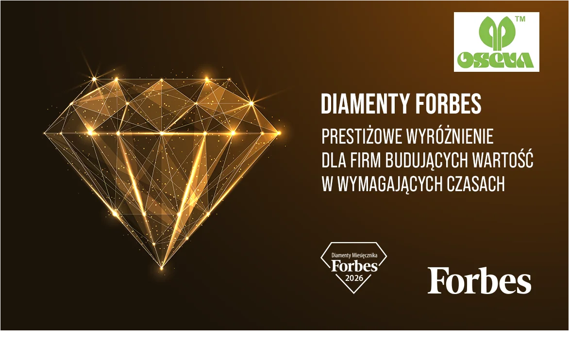 Diamenty Forbesa 2026 – prestiżowe wyróżnienie dla firmy Oseva Polska